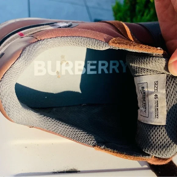 Burberry Ramsey Brown Sneakers - Picture 14 of 16